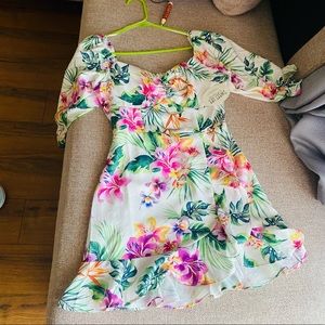 Vestido floreado talla S mujer